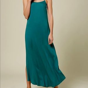 O’Neil KOKO SOLID DRESS Green Maxi Dress with Slit